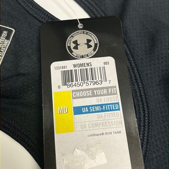 Under Armour Women’s ColdBlack Semi-Fitted HeatGear UPF 30 Tank Top- Medium - Picture 11 of 16